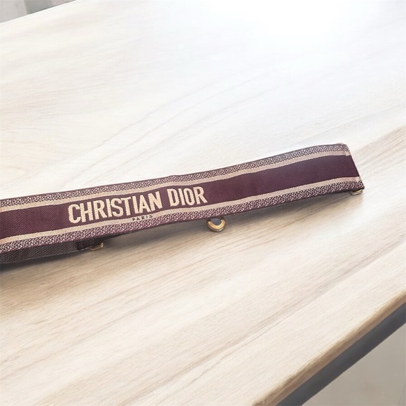 Christian Dior Maroon Strap - Picture 1 of 11